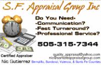 Real Estate Appraisal - home appraisal - appraiser - real estate appraiser - residential appraisals - Santa Fe, NM - Santa Fe Appraisal Group, Inc. (505)982-1801 